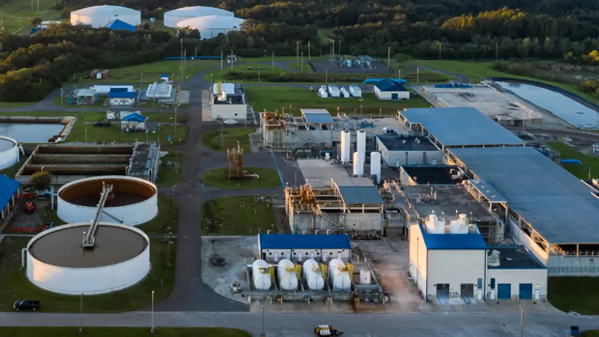Aerial view of the Tampa Bay Regional Surface Water Treatment Plant